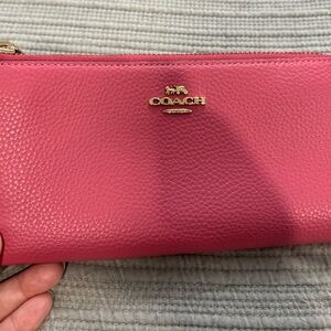 Coach Fuchsia Leather Women's Wallet